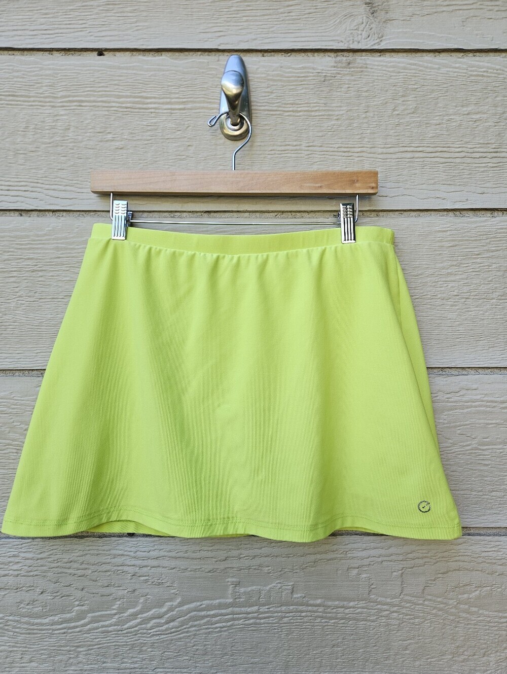 Eliza Audley neon yellow-green athletic skort size large